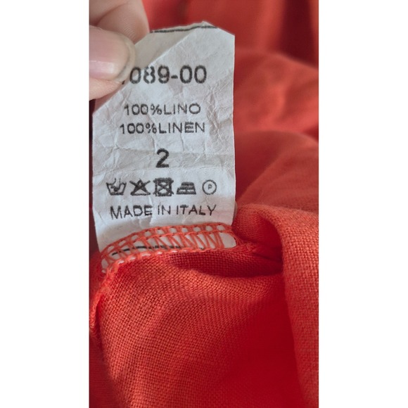 Talia Benson Citris Pop Beach Stroll Linen Dream Shirt Dress THROW AND WOW - Picture 9 of 9